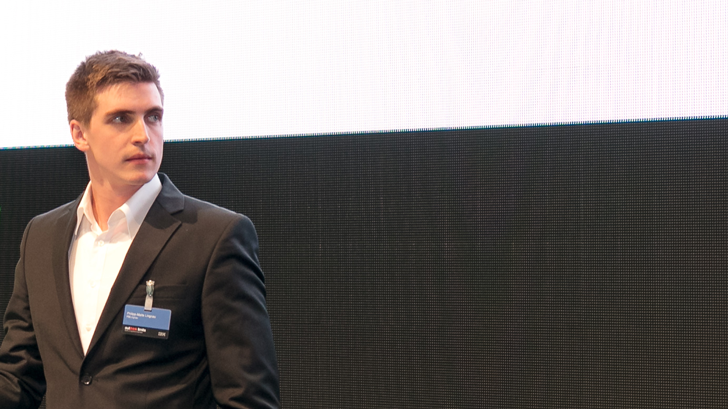 Philipp-Malte Lingnau, Unternehmer der Generation Y, auf der CeBit 2017, Hannover