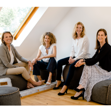 Dr. Cornelia Tanzer, Katharina Voigt, Kirsten Rohde und Birgit Röschert von fe:male leadership development (FLD)